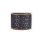 LaRibbons 4" Double-Fused Wired Jacquard Ribbon | Blue/Gold Metallic | 10 Yard Roll